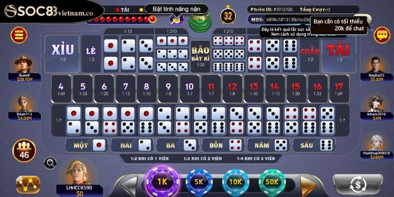 Tổng quan Sicbo Soc88 online